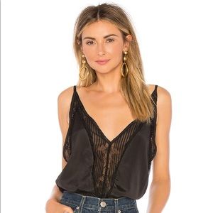 REVOLVE Superdown Lace Satin Bodysuit